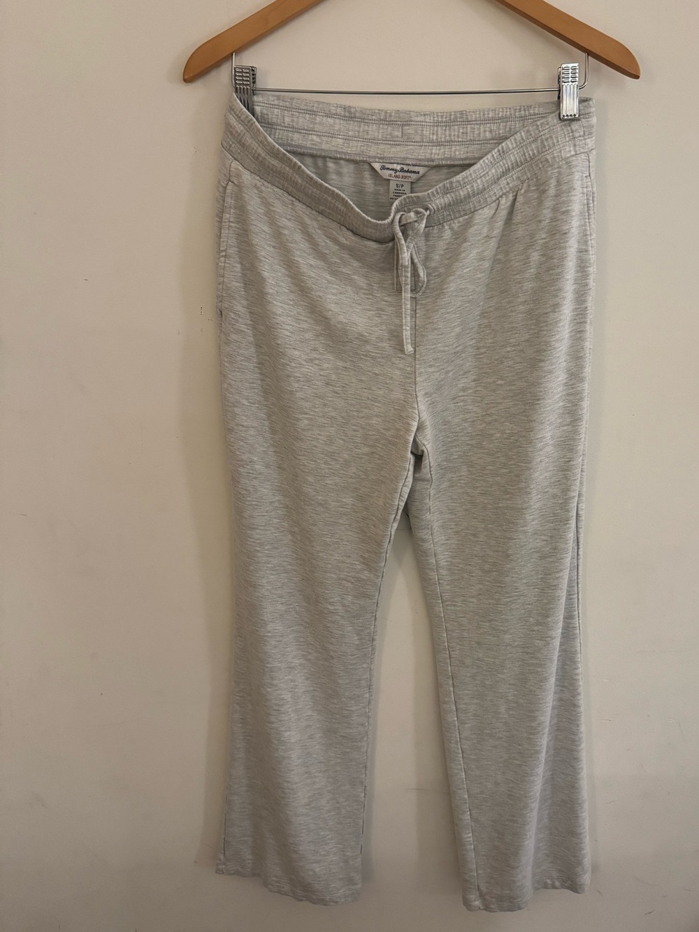 Tommy Bahama Island Soft Lounge Pant Light Gray Drawstring, Small